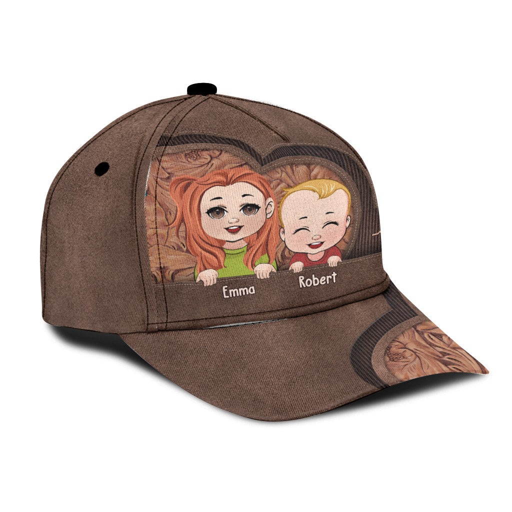 Best Dad Mom Grandma Grandpa Ever - Gift for dad, mom, grandma, grandpa, uncle, aunt - Personalized Classic Cap