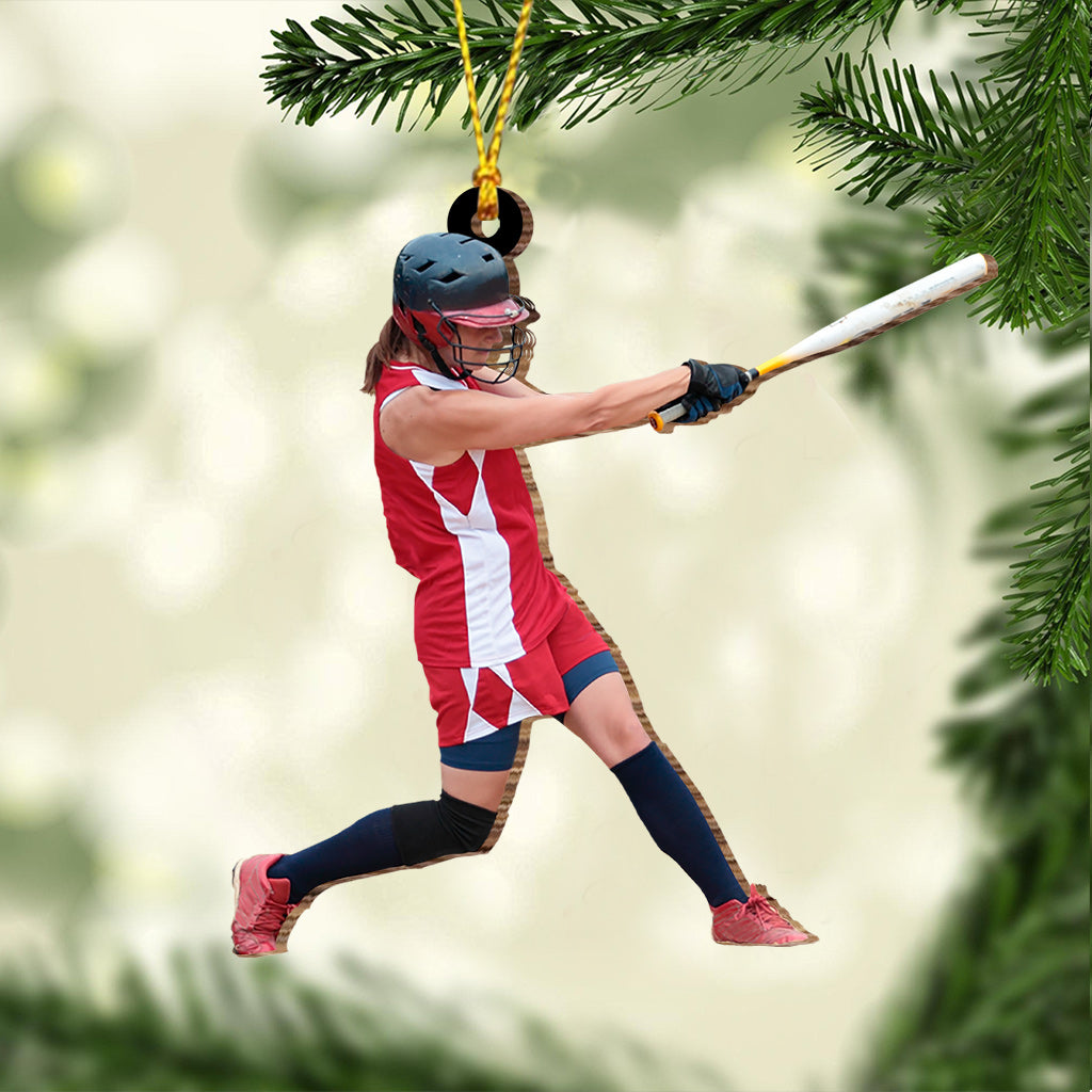 Photo Ornament - Baseball gift for son, daughter - Personalized Ornament
