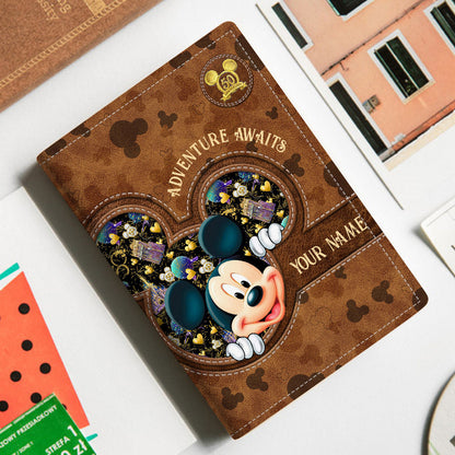 Adventure Awaits Magic Mouse Ears - Personalized Mouse Passport Holder