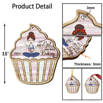 Just A Girl Who Loves Baking - Personalized Baking Ornament