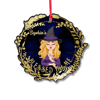 Blessed Home - Personalized Witch Ornament