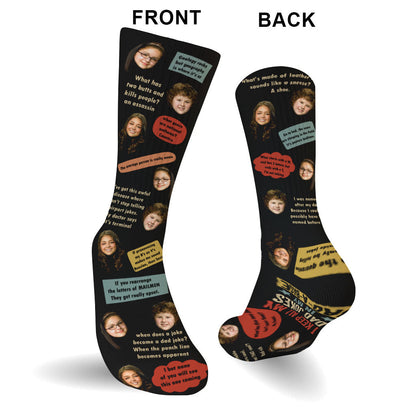 Dad Jokes - Personalized Father's Day Father Socks