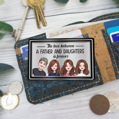 The Love Between - Personalized Father Wallet Insert Card