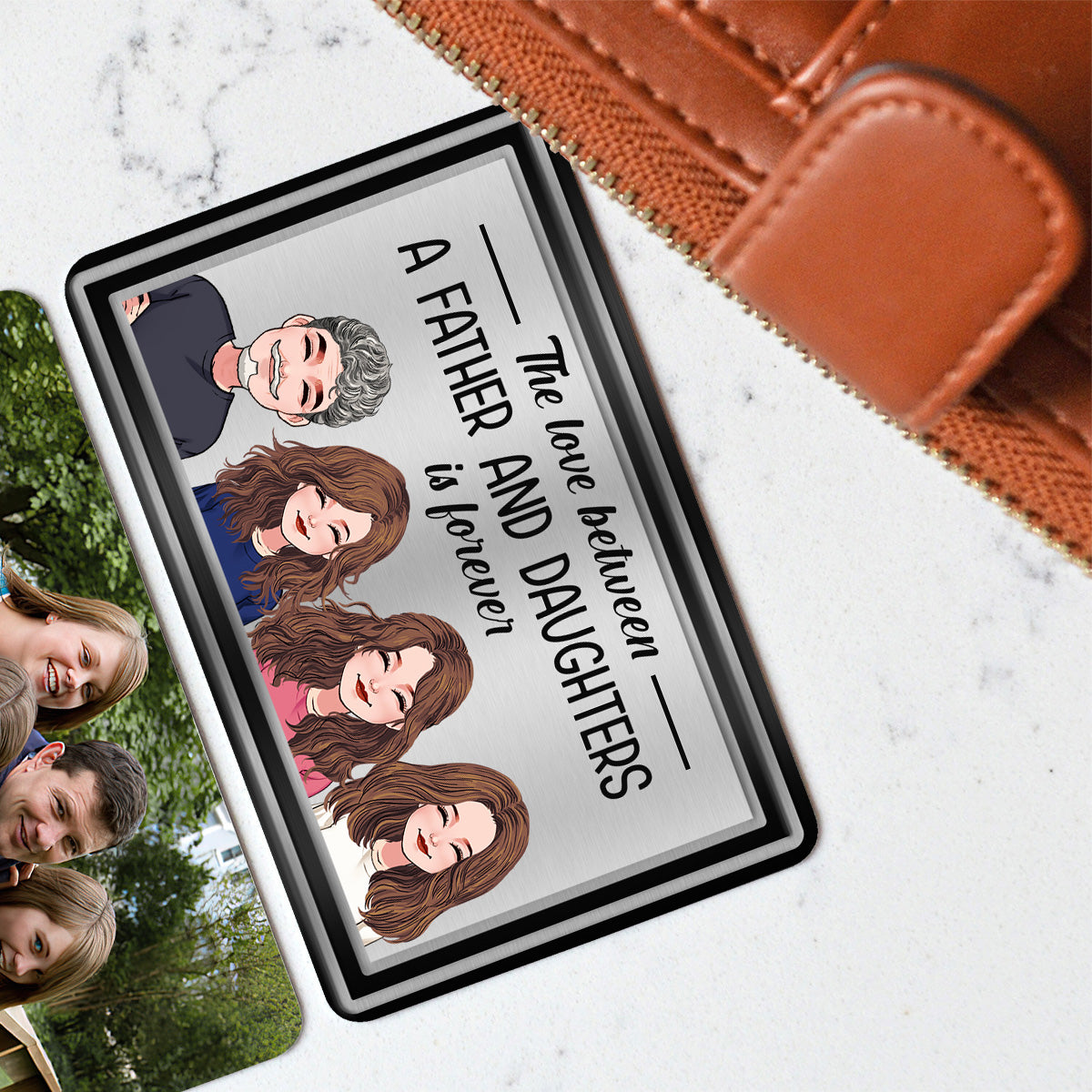 The Love Between - Personalized Father Wallet Insert Card