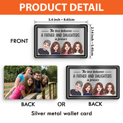 The Love Between - Personalized Father Wallet Insert Card