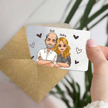 Thank You For Always Being There - Personalized Father's Day Father Wallet Insert Card