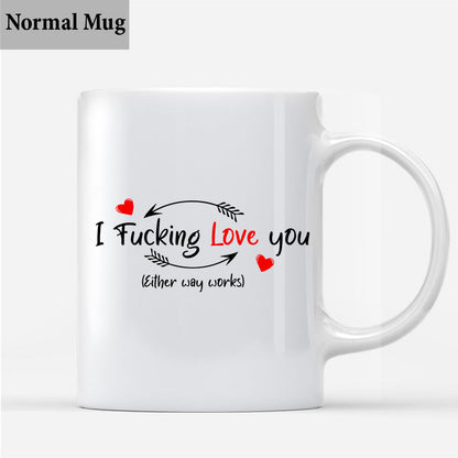 I Just Want You To Be Happy - Couple gift for husband, wife, boyfriend, girlfriend - Personalized Mug