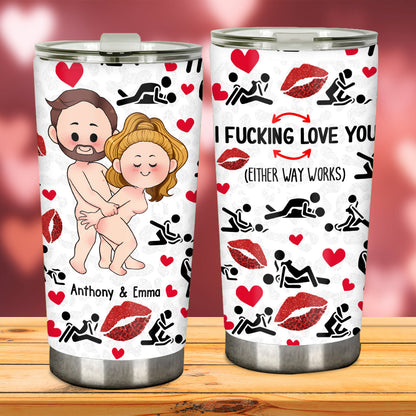I Love You - Personalized Couple Blanket