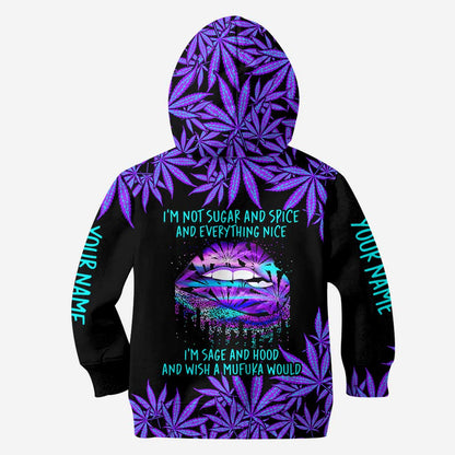 I'm Not Sugar And Spice - Personalized Weed Hoodie and Leggings