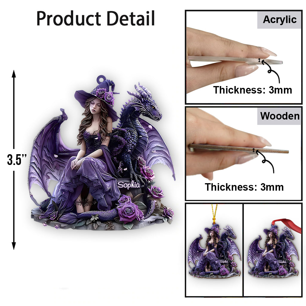 Heart Of A Dragon - Personalized Witch Ornament