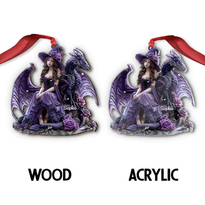 Heart Of A Dragon - Personalized Witch Ornament
