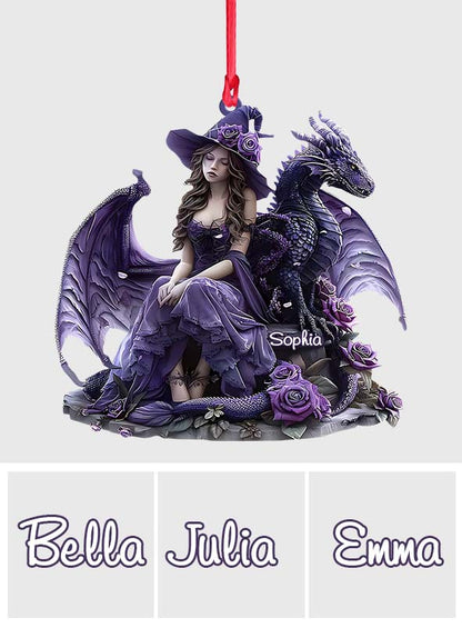 Heart Of A Dragon - Personalized Witch Ornament