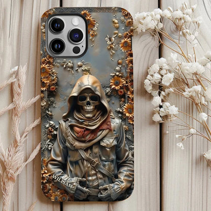 Vintage Skull - Personalized Skull Full Print Phone Case