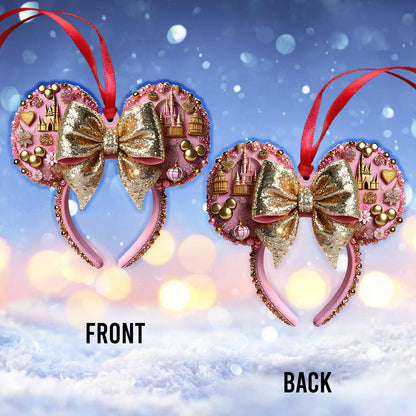 Beautiful Mouse Ears - Personalized Mouse Ornament