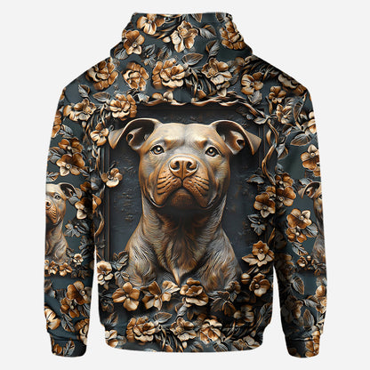 Strong Pitbull - Personalized Dog All Over Shirt