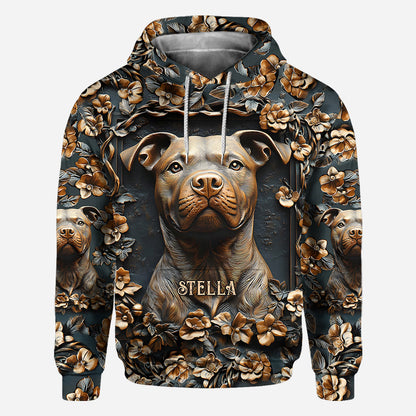 Strong Pitbull - Personalized Dog All Over Shirt