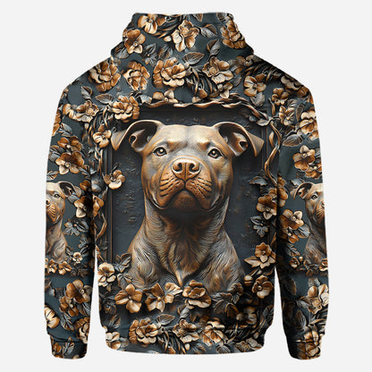 Strong Pitbull - Personalized Dog All Over Shirt