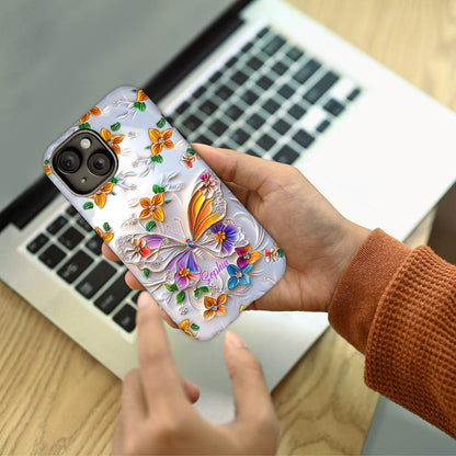 Stunning Butterfly Bee Dragonfly - Personalized Butterfly Full Print Phone Case