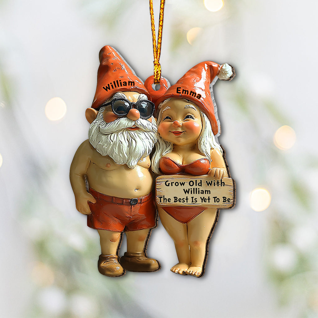 Grow Old With Him/ Her - Personalized Gardening Ornament