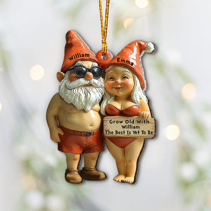 Grow Old With Him/ Her - Personalized Gardening Ornament