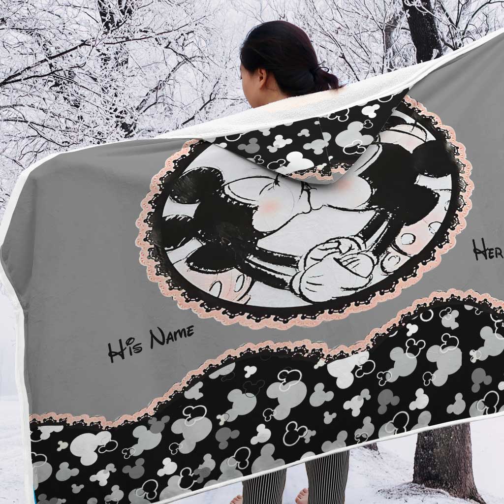 You & Me - Personalized Mouse Hooded Blanket
