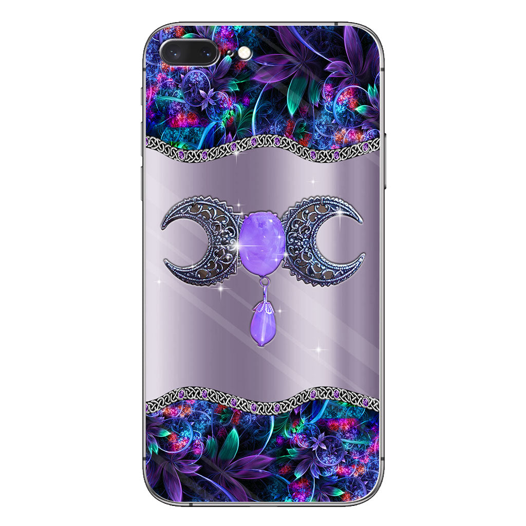 Mystery Witch Triple Moon - Personalized Phone Case With 3D Printed