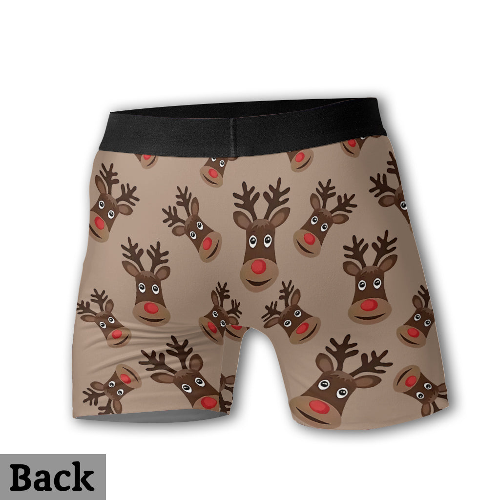 Deez Nuts Belong To Her - Personalized Couple Men’s Boxer Briefs