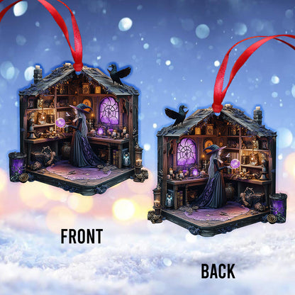 Mysterious Witch Room - Personalized Witch Ornament
