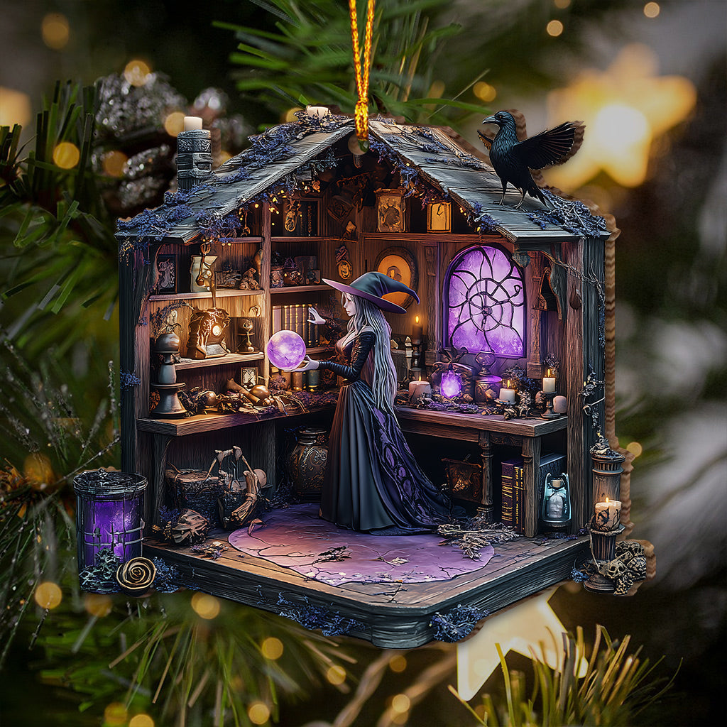 Mysterious Witch Room - Personalized Witch Ornament