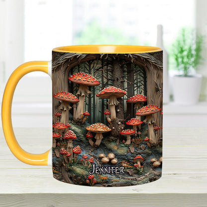Into The Forest - Personalized Camping Accent Mug