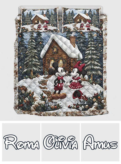 You & Me We Got This - Personalized Mouse Quilt Set