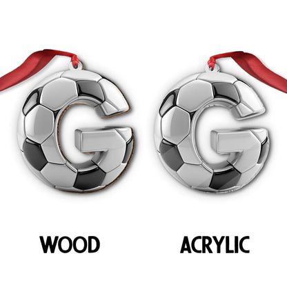 Soccer Letter - Personalized Soccer Ornament