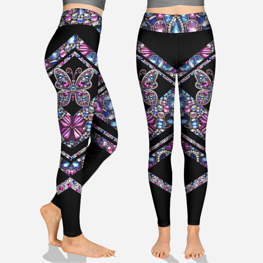 Beautiful Butterfly - Personalized Butterfly Hoodie and Leggings