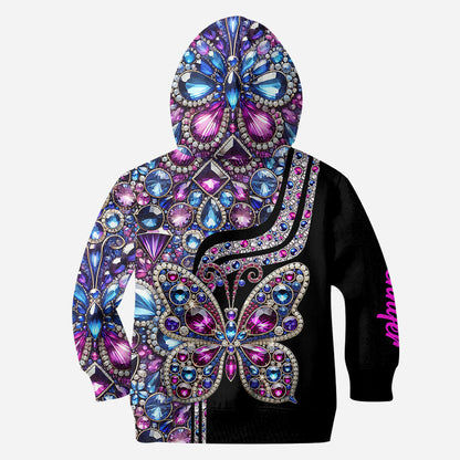Beautiful Butterfly - Personalized Butterfly Hoodie and Leggings