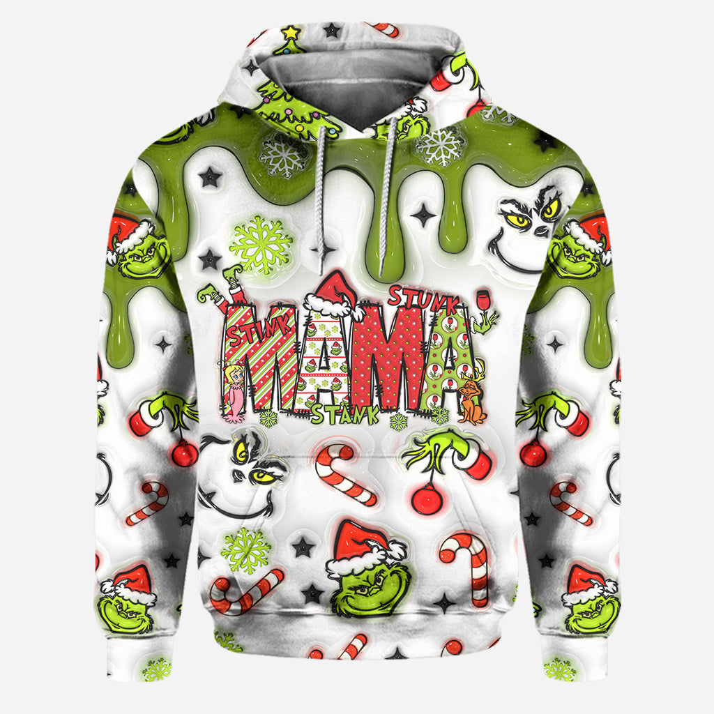 Mama Grinch - Personalized Mother Hoodie and Leggings