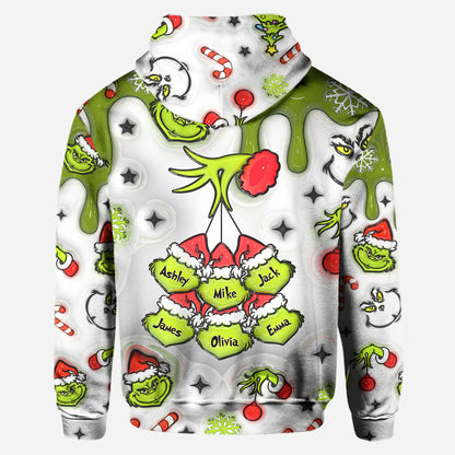 Mama Grinch - Personalized Mother Hoodie and Leggings