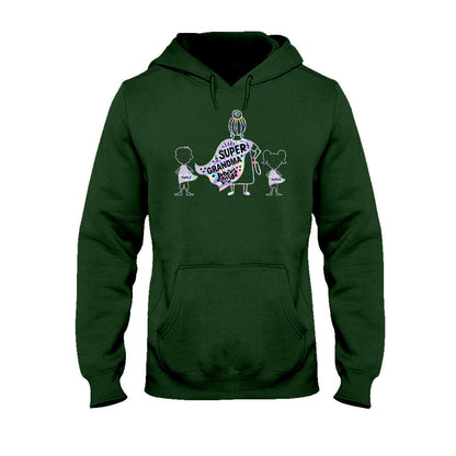 Super Grandma - Personalized Grandma T-shirt and Hoodie
