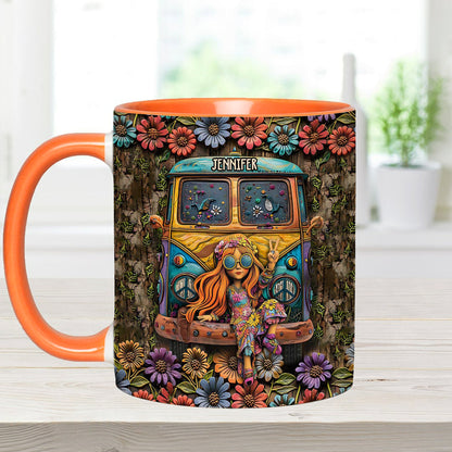 Awesome Caravan - Personalized Hippie Accent Mug