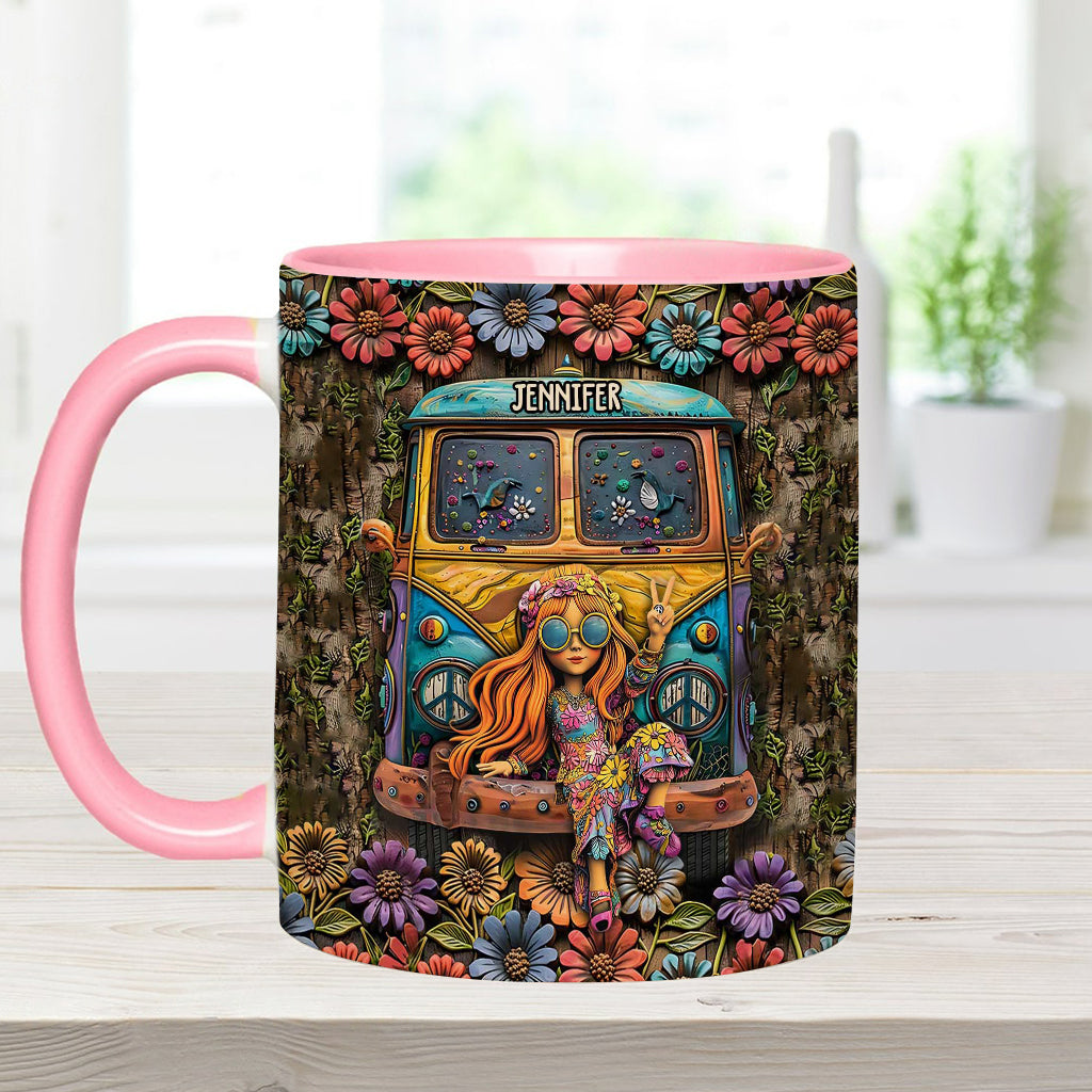 Awesome Caravan - Personalized Hippie Accent Mug