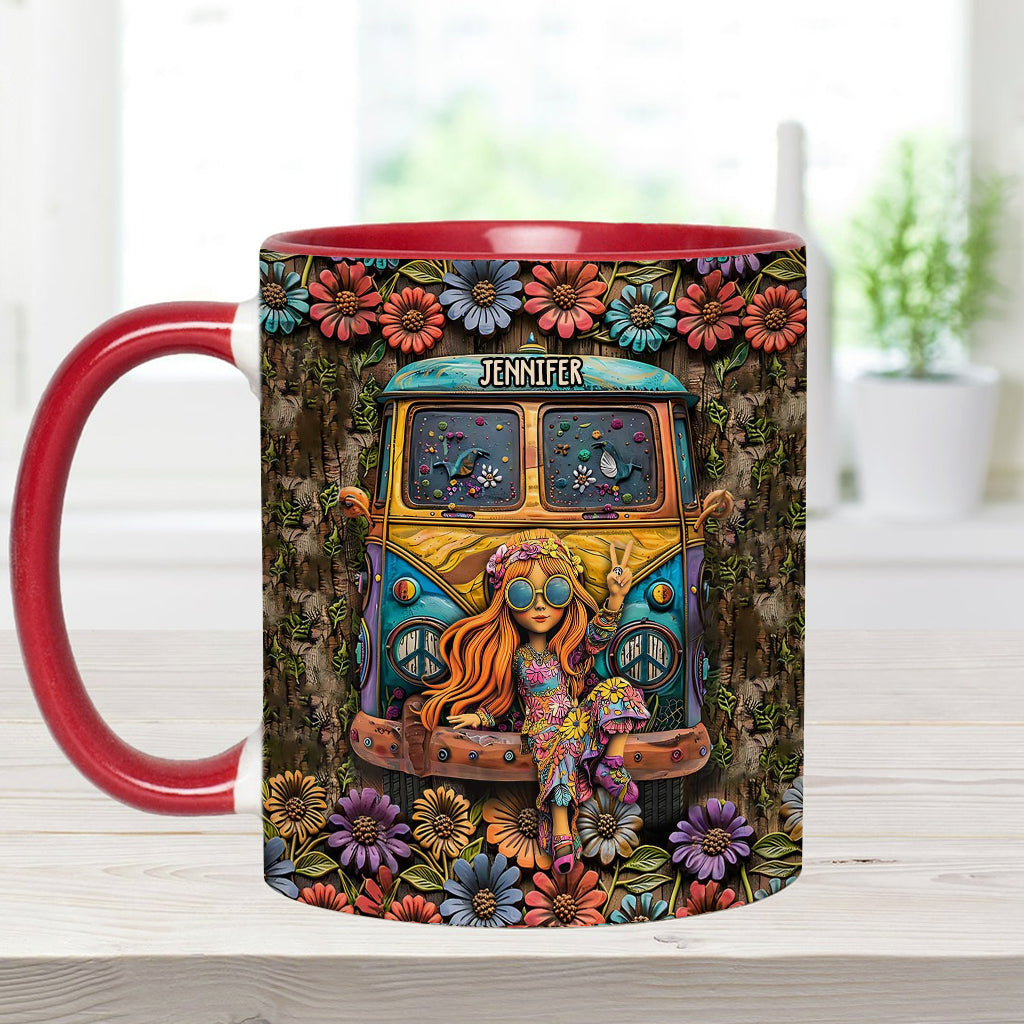 Awesome Caravan - Personalized Hippie Accent Mug