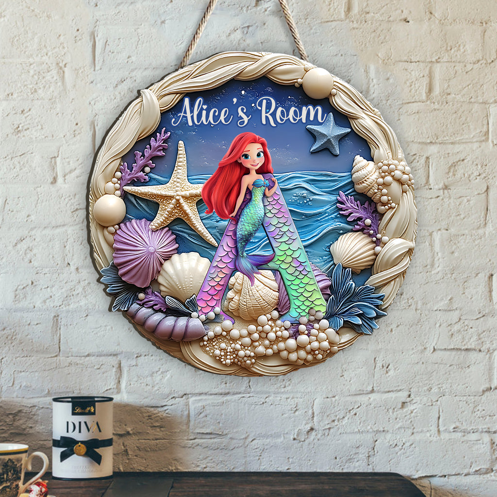 My Little Dream World - Personalized Kid Custom Shaped Wood Sign