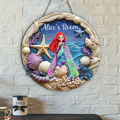 My Little Dream World - Personalized Kid Custom Shaped Wood Sign