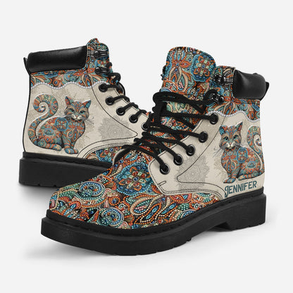Beautiful Cat - Personalized Cat All Season Boots