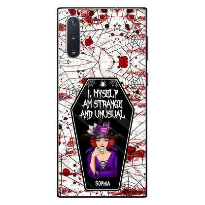 I Myself Am Strange and Unusual - Personalized Witch Phone Case