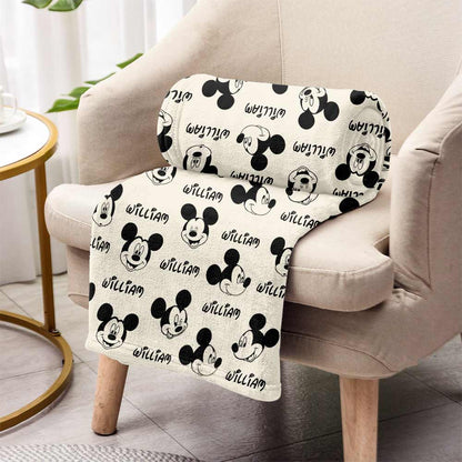 Lovely Mouse Ears - Personalized Mouse Blanket