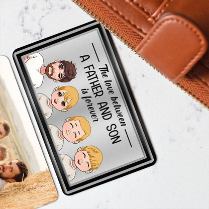 The Love Between - Personalized Father Wallet Insert Card
