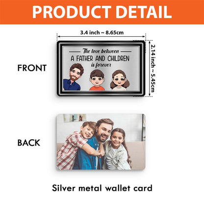 The Love Between - Personalized Father Wallet Insert Card