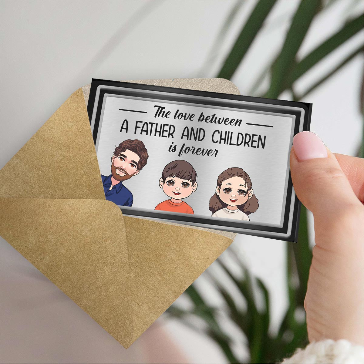 The Love Between - Personalized Father Wallet Insert Card