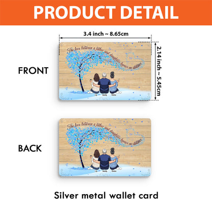 Father & Daughters - Personalized Father Wallet Insert Card