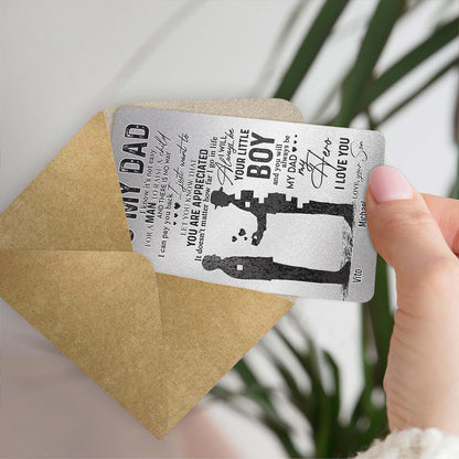 To My Dad - Personalized Father Wallet Insert Card